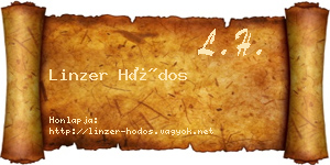 Linzer Hódos névjegykártya